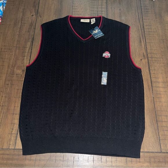 Vesi Sportswear Ohio State Buckeyes Pullover Golf Vest Mens Size XXL Bla… - Picture 1 of 4